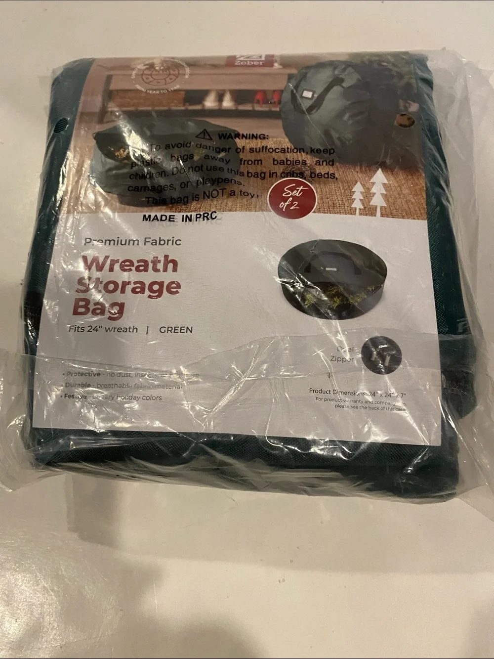 NIP Wreath Storage Bag